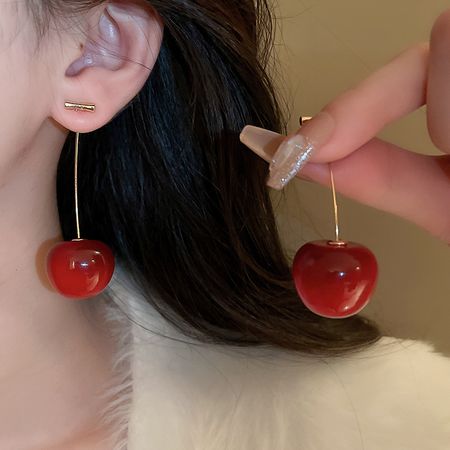 Cherry Threader Earrings